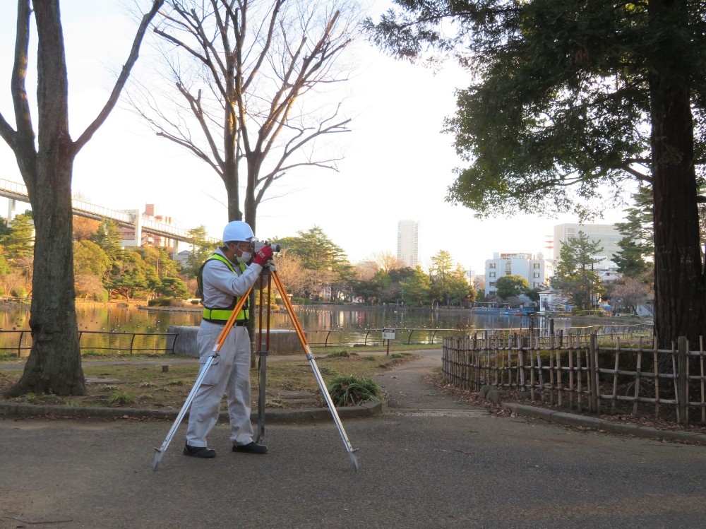 4級基準点測量・平板測量・縦横断測量・境界測量・公図調査 等